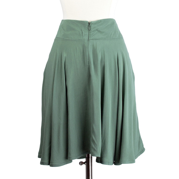 ▪️Skunkfunk | Sage Green Organic Cotton Skirt - Picture 4 of 5